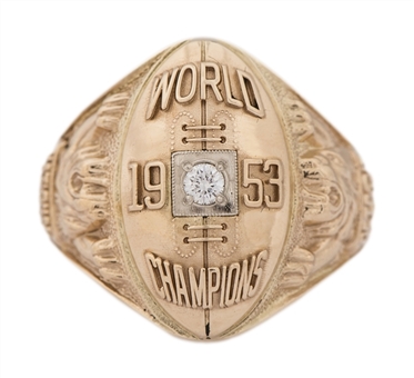 1953 Detroit Lions NFL Championship Ring
